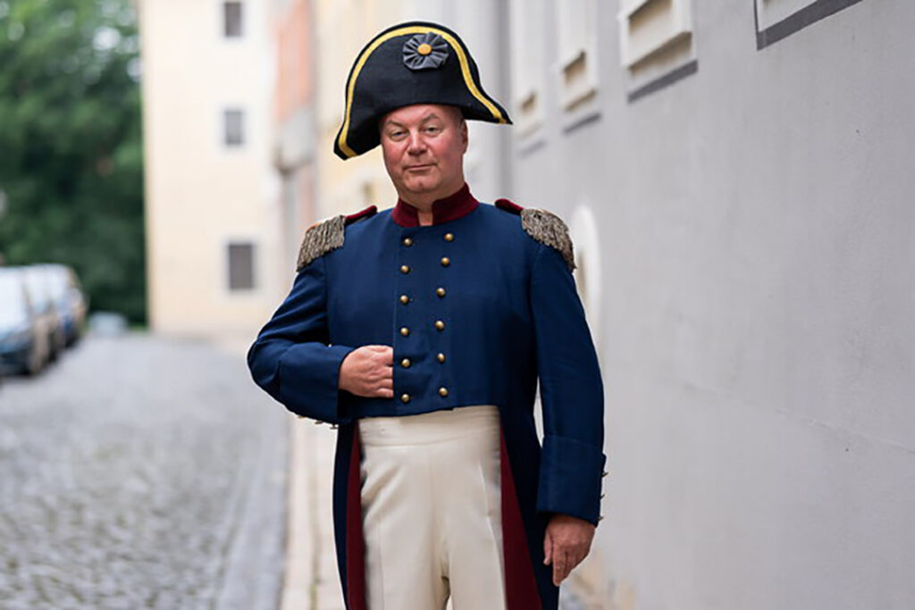 Hans-Peter Struppe im Napoleon-Kostüm